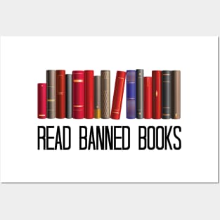 Funny Read Banned Books, Teacher Librarian Gift, Posters and Art